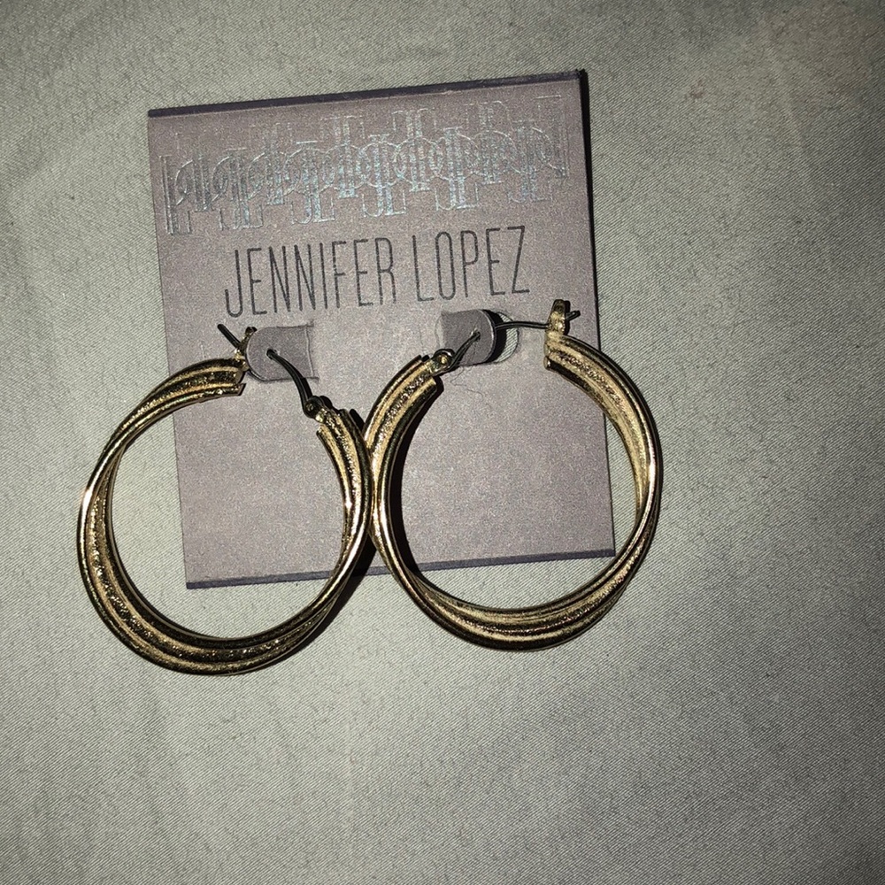 Gold hoop earrings